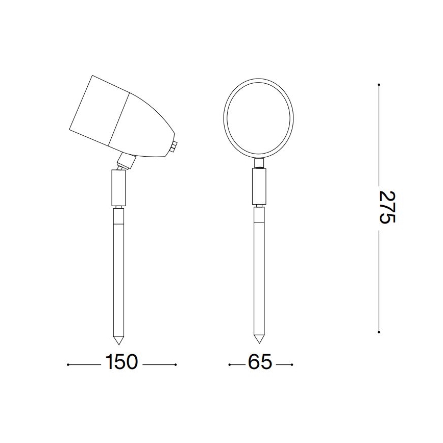 Ideal Lux - Lámpara de exterior INSIDE 1xG9/15W/230V 27,5 cm IP54 negro