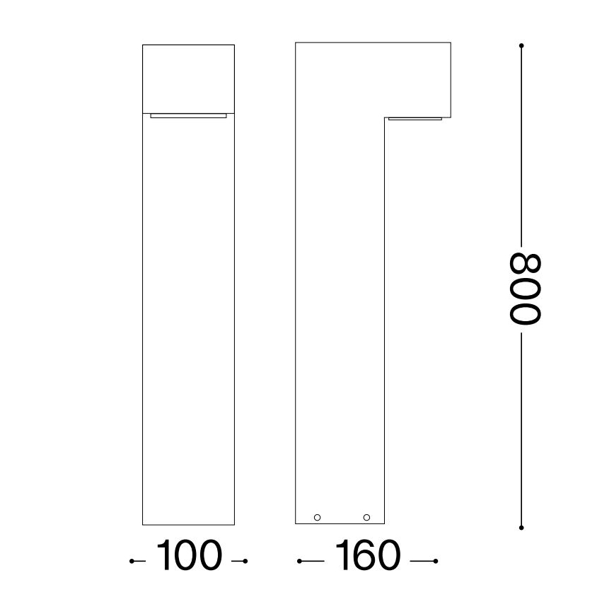 Ideal Lux - Lámpara de exterior SIRIO 2xG9/15W/230V IP44 antracita