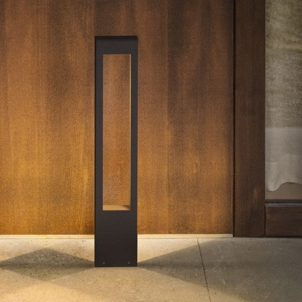 Ideal Lux - Lámpara de exterior VEGA 1xG9/15W/230V 80 cm IP44 marrón