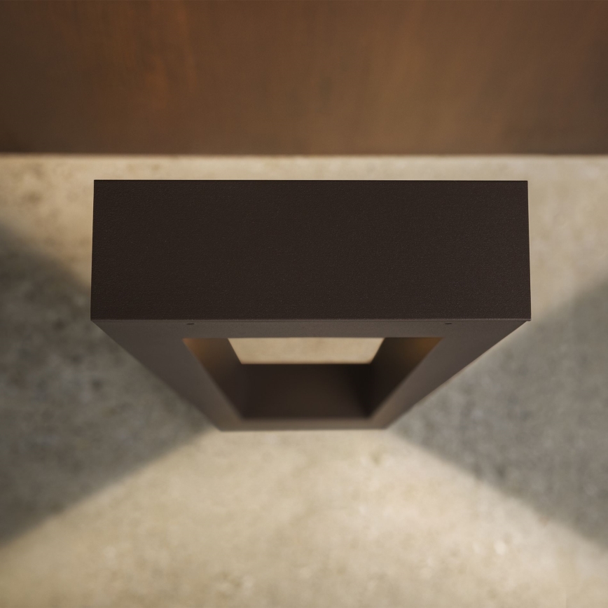 Ideal Lux - Lámpara de exterior VEGA 1xG9/15W/230V 80 cm IP44 marrón