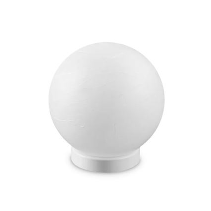 Ideal Lux - Lámpara de mesa CARTA 1xE27/25W/230V diá. 20 cm blanco