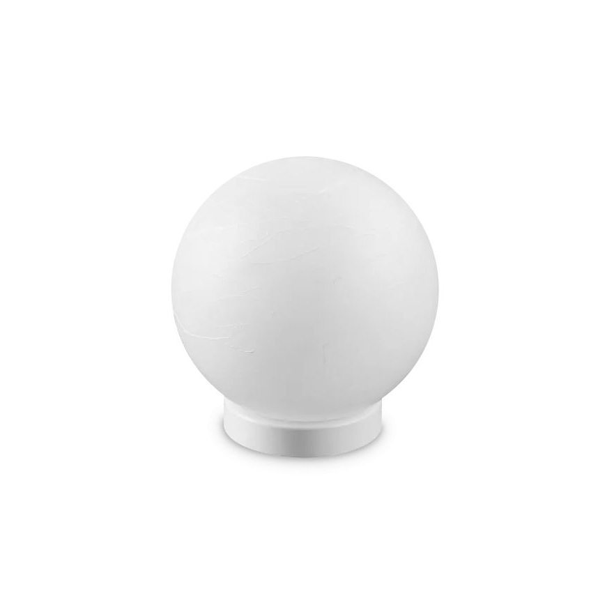 Ideal Lux - Lámpara de mesa CARTA 1xE27/25W/230V diá. 20 cm blanco