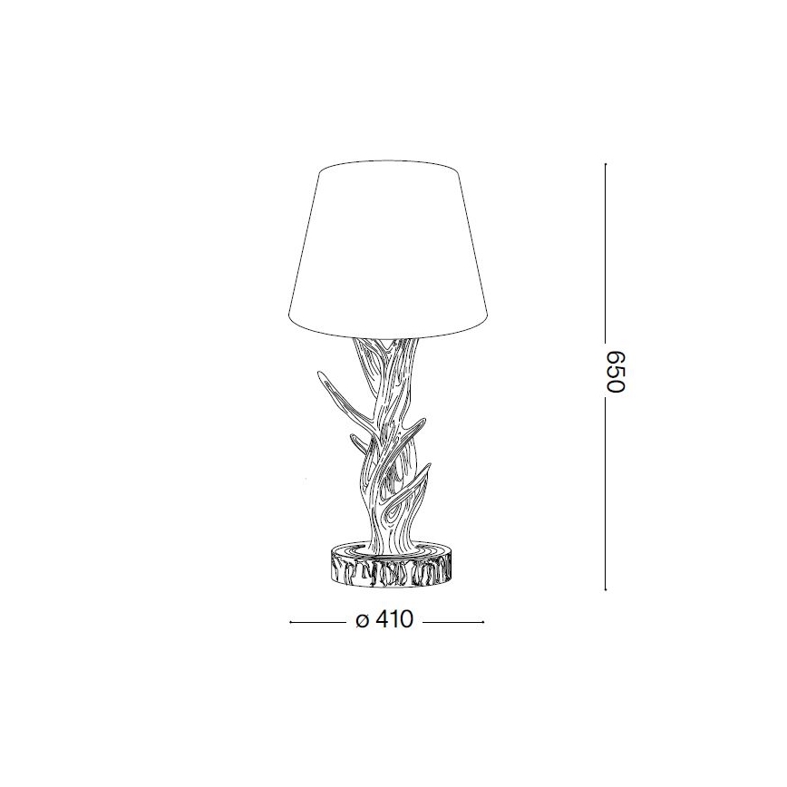 Ideal Lux - Lámpara de mesa CHALET 1xE27/60W/230V asta