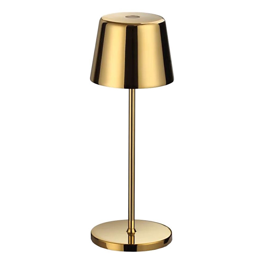 Ideal Lux - Lámpara de mesa exterior táctil LED regulable CUTE LED/2,5W/3,7V 3000 mAh USB 2200-2700K IP65 dorada