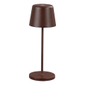 Ideal Lux - Lámpara de mesa exterior táctil regulable LED CUTE LED/2,5W/3,7V 3000 mAh USB 2200-2700K IP65 marrón