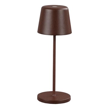 Ideal Lux - Lámpara de mesa exterior táctil regulable LED CUTE LED/2,5W/3,7V 3000 mAh USB 2200-2700K IP65 marrón