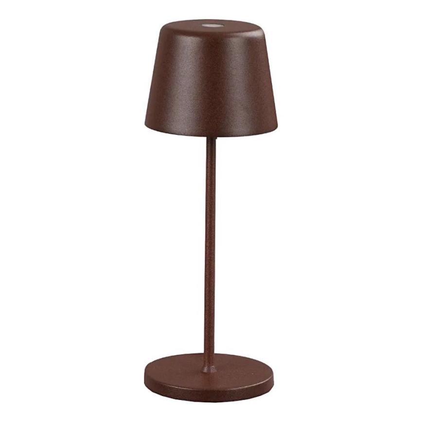Ideal Lux - Lámpara de mesa exterior táctil regulable LED CUTE LED/2,5W/3,7V 3000 mAh USB 2200-2700K IP65 marrón