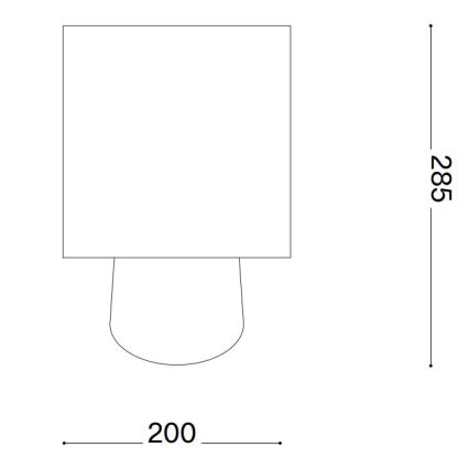 Ideal Lux - Lámpara de mesa KALI 1xE14/40W/230V cerámica/crema/beige