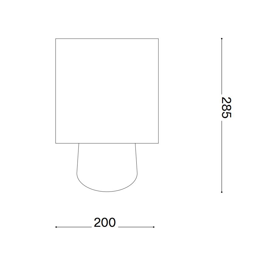 Ideal Lux - Lámpara de mesa KALI 1xE14/40W/230V cerámica/crema/beige