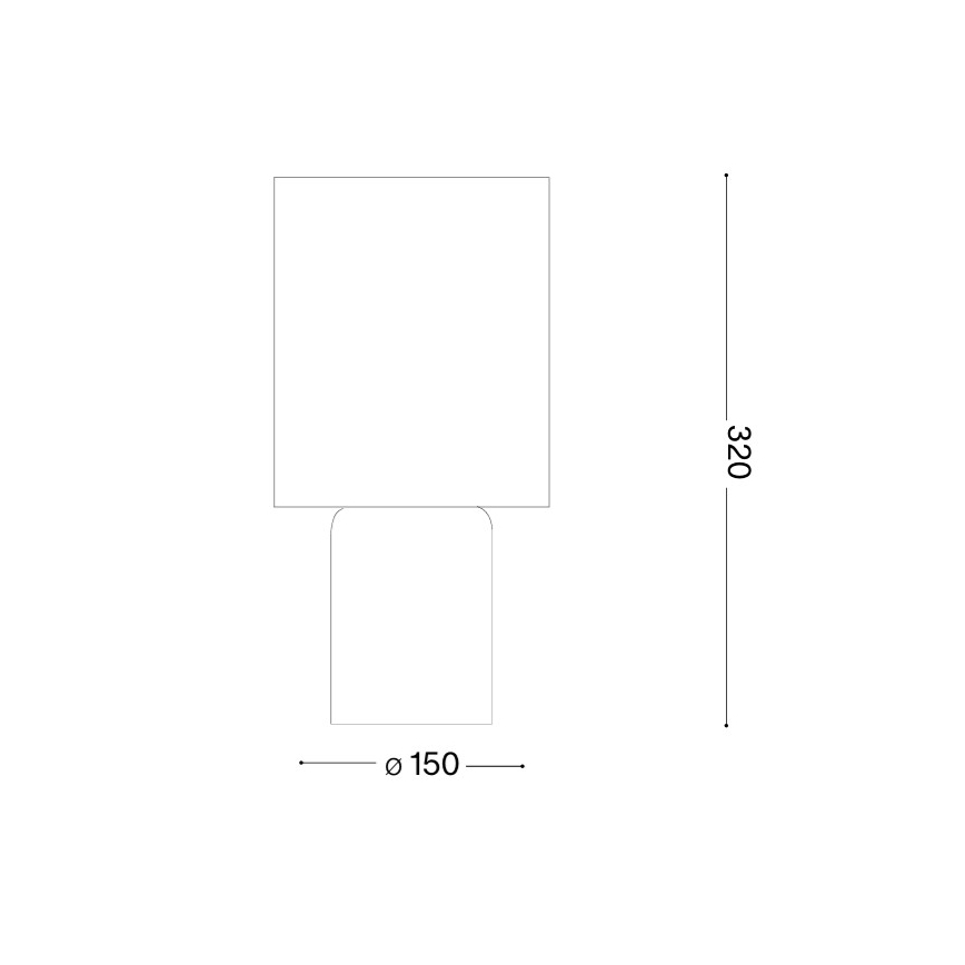 Ideal Lux - Lámpara de mesa KALI 1xE14/40W/230V crema