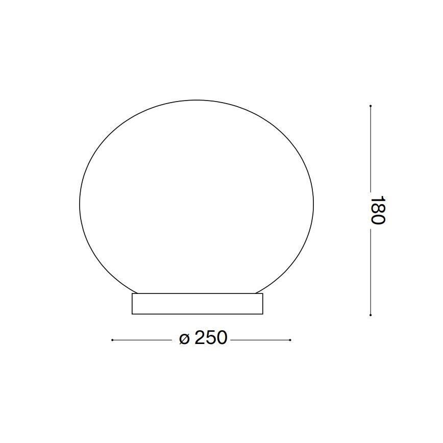 Ideal Lux - Lámpara de mesa LED CANDY 1xG9/3W/230V diá. 25 cm blanco