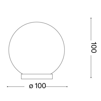Ideal Lux - Lámpara de mesa LED MAPA 1xG9/3W/230V diá. 10 cm blanco