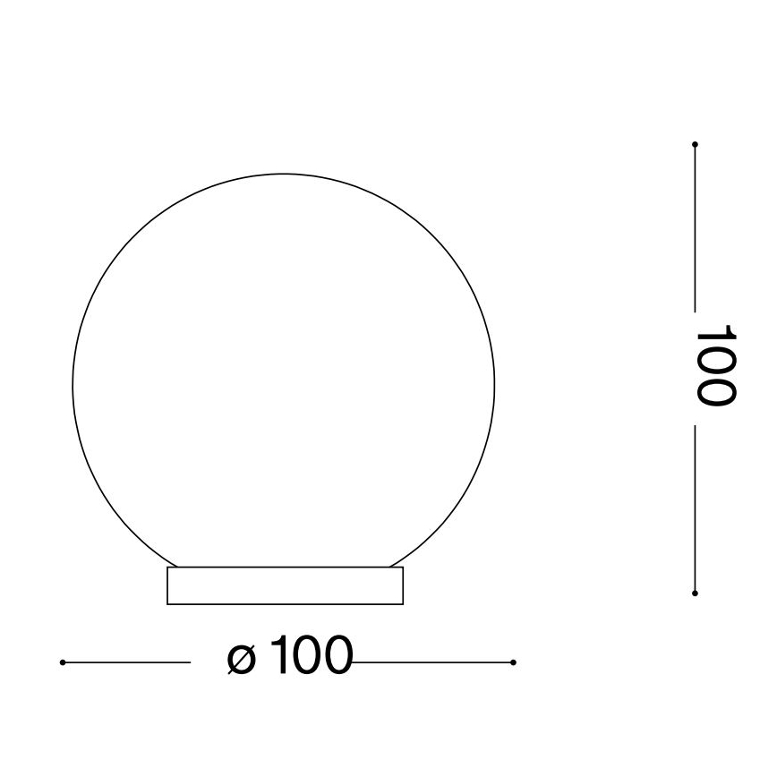 Ideal Lux - Lámpara de mesa LED MAPA 1xG9/3W/230V diá. 10 cm blanco