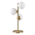 Ideal Lux - Lámpara de mesa LED PERLAGE 3xG9/3W/230V dorada/blanca
