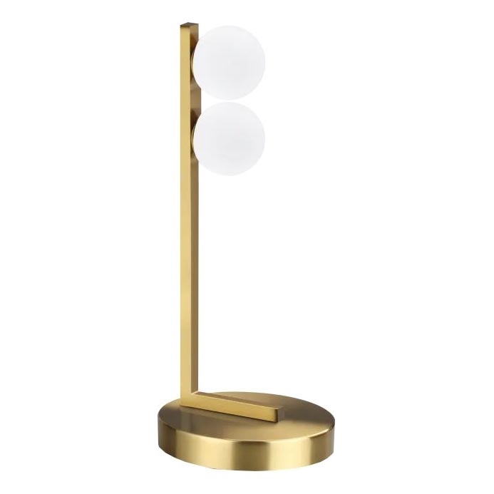 Ideal Lux - Lámpara de mesa LED PING PONG 2xLED/3W/230V CRI 90 latón