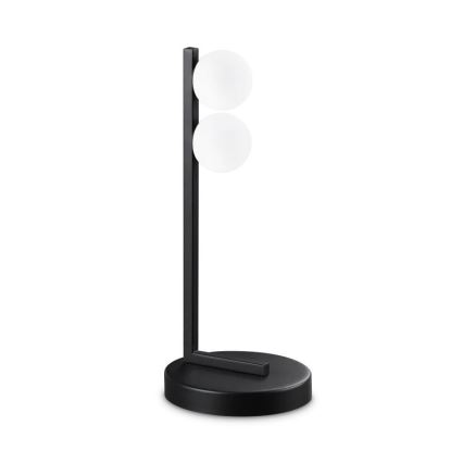 Ideal Lux - Lámpara de mesa LED PING PONG 2xLED/3W/230V CRI 90 negro