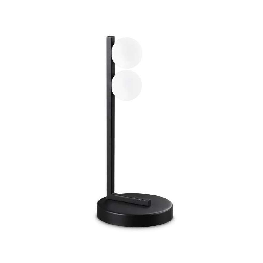 Ideal Lux - Lámpara de mesa LED PING PONG 2xLED/3W/230V CRI 90 negro