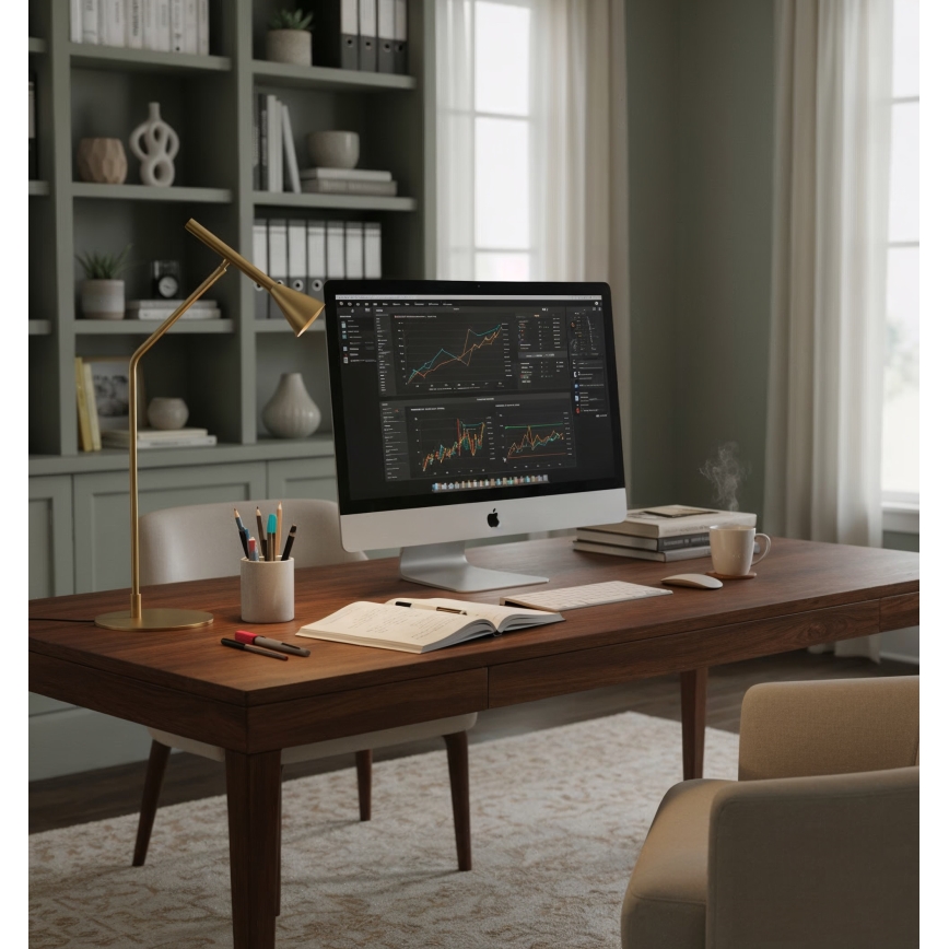 Ideal Lux - Lámpara de mesa regulable LED táctil DIESIS LED/6,5W/230V CRI 90 dorado