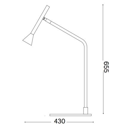 Ideal Lux - Lámpara de mesa regulable LED táctil DIESIS LED/6,5W/230V CRI 90 dorado
