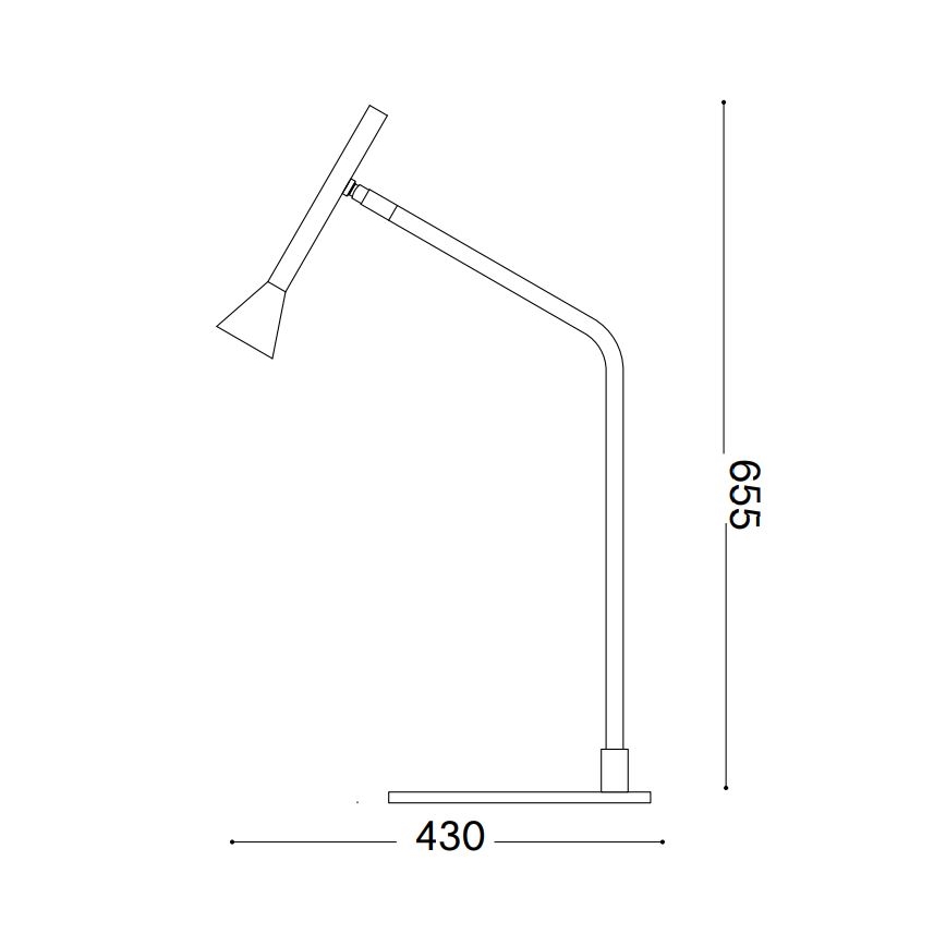 Ideal Lux - Lámpara de mesa regulable LED táctil DIESIS LED/6,5W/230V CRI 90 dorado