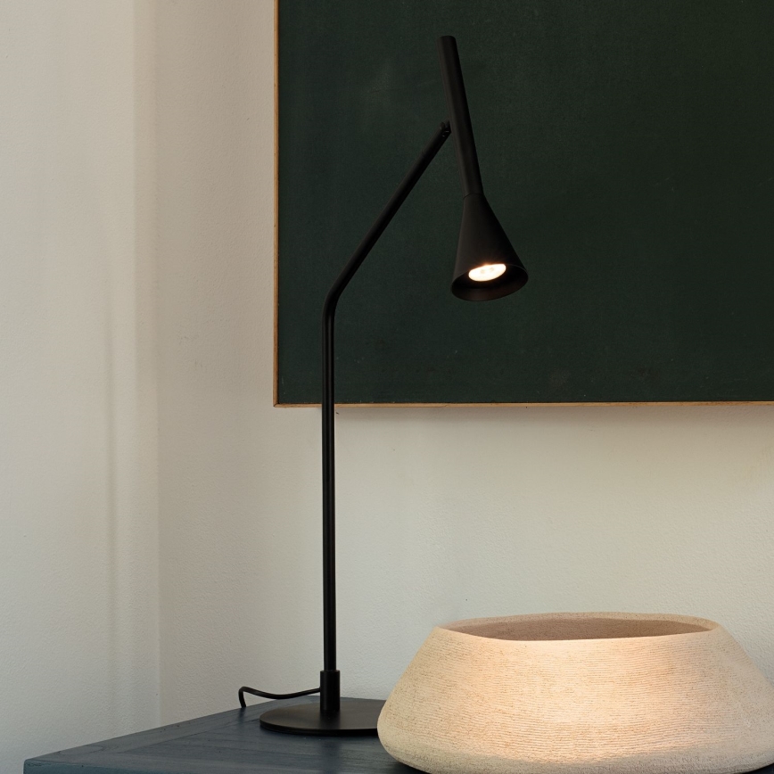 Ideal Lux - Lámpara de mesa regulable LED táctil DIESIS LED/6,5W/230V CRI 90 negro