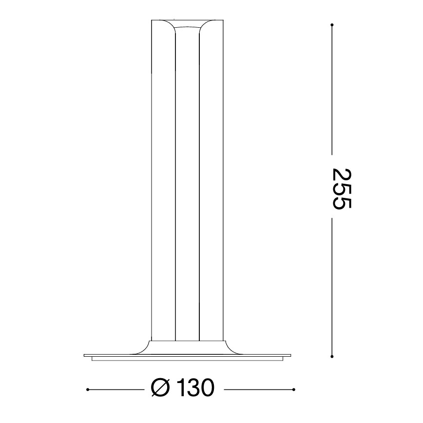 Ideal Lux - Lámpara de mesa LED regulable DORICA LED/8W/230V CRI 90 cromo mate