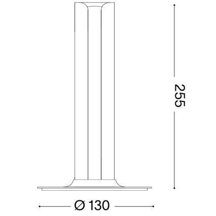 Ideal Lux - Lámpara de mesa LED regulable DORICA LED/8W/230V CRI 90 naranja