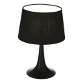 Ideal Lux - Lámpara de mesa LONDON 1xE27/60W/230V negra