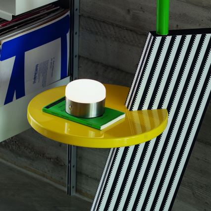 Ideal Lux - Lámpara de mesa táctil LED regulable MIGNON LED/5W/5V 1500 mAh Ø 10 cm CRI 90 cromo brillante
