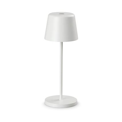 Ideal Lux - Lámpara de mesa exterior táctil LED regulable CUTE LED/2,5W/3,7V 3000 mAh USB 2200-2700K IP65 blanca