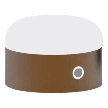 Ideal Lux - Lámpara de mesa táctil LED regulable MIGNON LED/5W/5V 1500 mA pr. 10 cm CRI 90 marrón