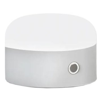Ideal Lux - Lámpara de mesa táctil LED regulable MIGNON LED/5W/5V 1500 mAh Ø 10 cm CRI 90 blanca