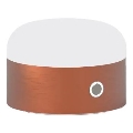 Ideal Lux - Lámpara de mesa táctil LED regulable MIGNON LED/5W/5V 1500 mAh Ø 10 cm CRI 90 cobre