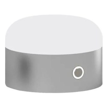 Ideal Lux - Lámpara de mesa táctil LED regulable MIGNON LED/5W/5V 1500 mAh Ø 10 cm CRI 90 cromo brillante