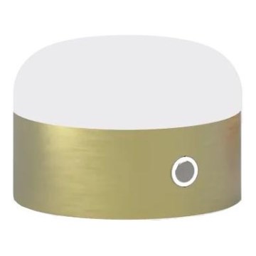Ideal Lux - Lámpara de mesa táctil LED regulable MIGNON LED/5W/5V 1500 mAh Ø 10 cm CRI 90 latón