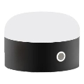 Ideal Lux - Lámpara de mesa táctil LED regulable MIGNON LED/5W/5V 1500 mAh Ø 10 cm CRI 90 negra