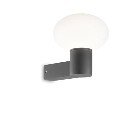 Ideal Lux - Lámpara de pared exterior CLIO 1xE27/42W/230V IP44 antracita