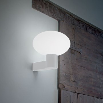 Ideal Lux - Lámpara de pared exterior CLIO 1xE27/42W/230V IP44 blanca