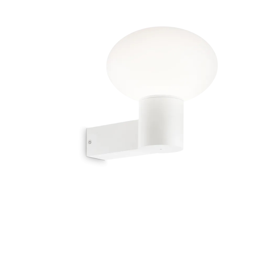 Ideal Lux - Lámpara de pared exterior CLIO 1xE27/42W/230V IP44 blanca