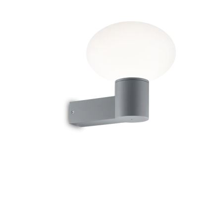 Ideal Lux - Lámpara de pared exterior CLIO 1xE27/42W/230V IP44 gris