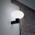 Ideal Lux - Lámpara de pared exterior CLIO 1xE27/42W/230V IP44 negra
