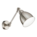 Ideal Lux - Lámpara de pared NEWTON 1xE27/42W/230V cromo brillante