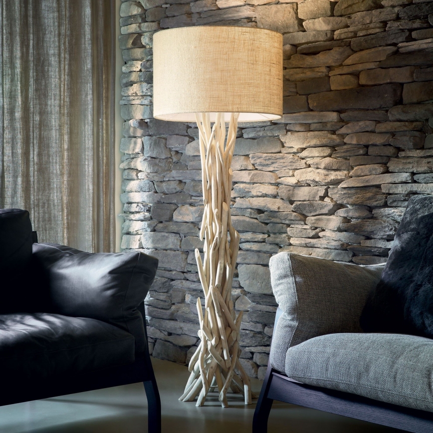 Ideal Lux - Lámpara de pie DRIFTWOOD 1xE27/60W/230V guayaba