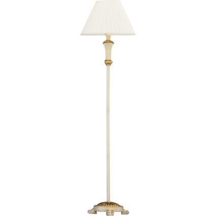 Ideal Lux - Lámpara de pie FIRENZE 1xE14/40W/230V blanco/dorado