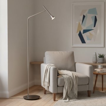 Ideal Lux - Lámpara de pie LED DIESIS LED/4,5W/230V IRC 95 cromo mate