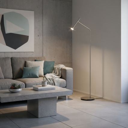 Ideal Lux - Lámpara de pie LED DIESIS LED/4,5W/230V IRC 95 cromo mate