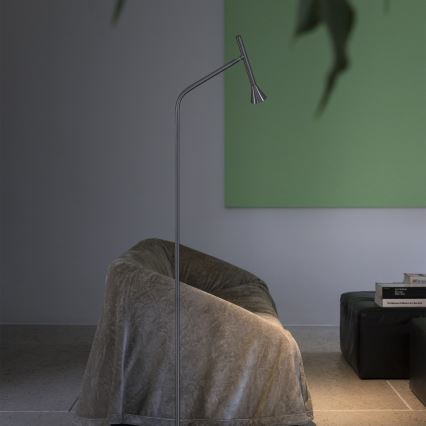 Ideal Lux - Lámpara de pie LED DIESIS LED/4,5W/230V IRC 95 cromo mate