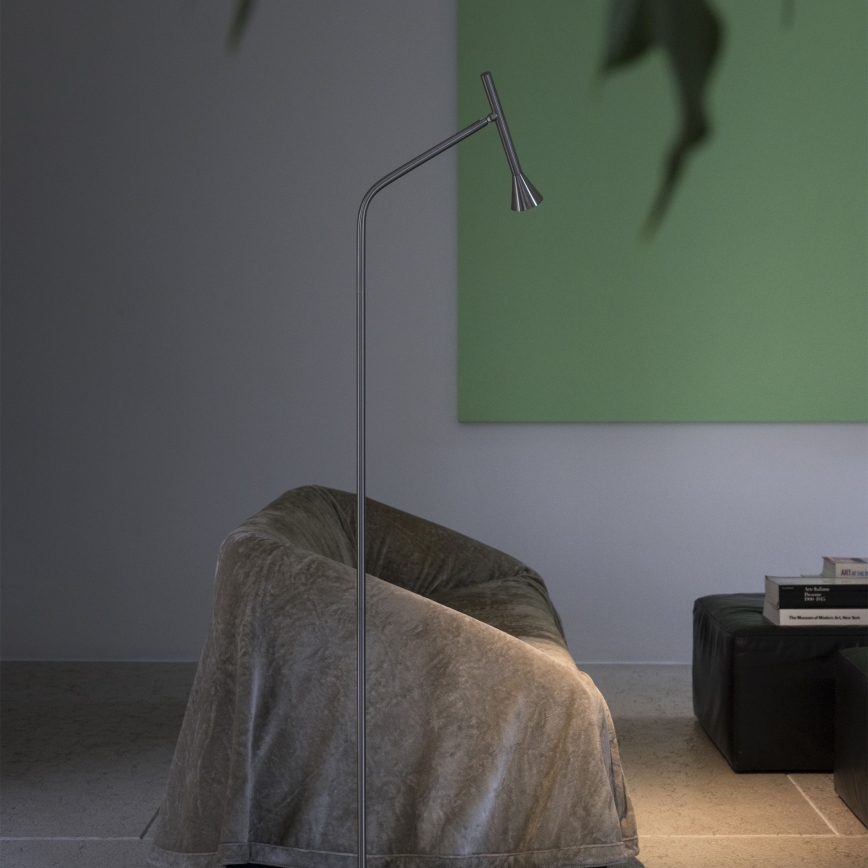 Ideal Lux - Lámpara de pie LED DIESIS LED/4,5W/230V IRC 95 cromo mate