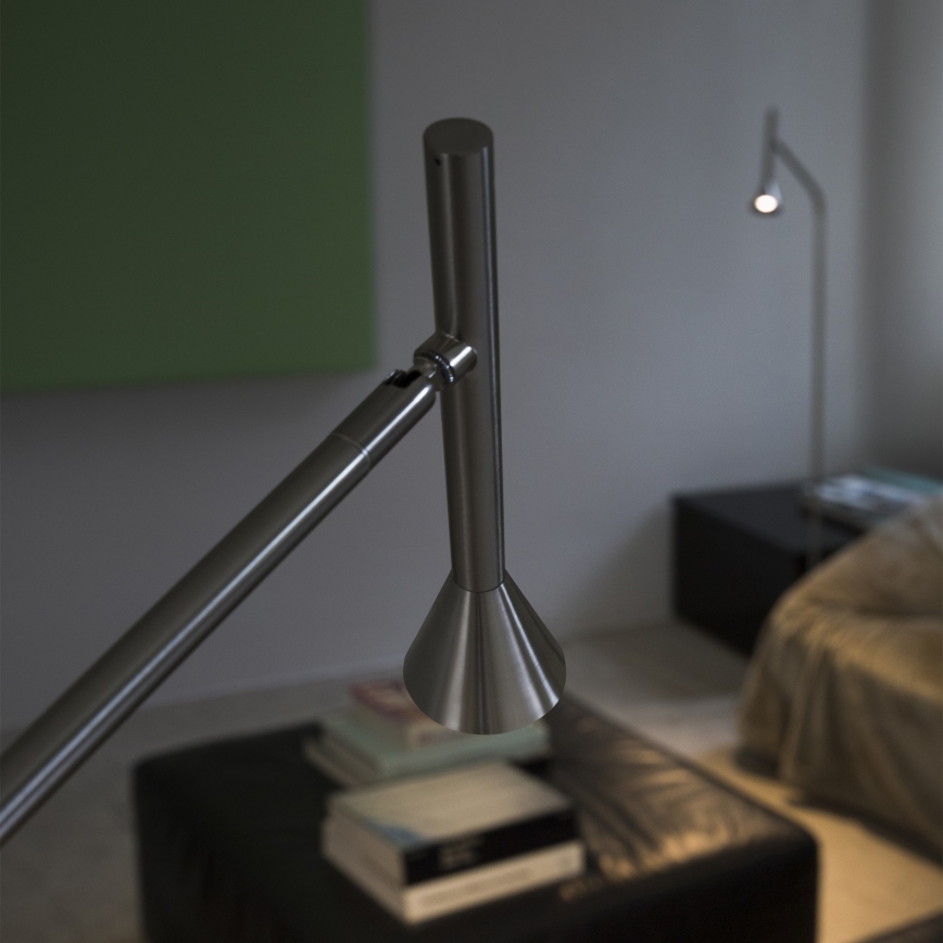 Ideal Lux - Lámpara de pie LED DIESIS LED/4,5W/230V IRC 95 cromo mate