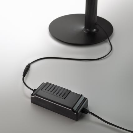 Ideal Lux - Lámpara de pie LED regulable DORICA LED/50W/230V CRI 90 negra